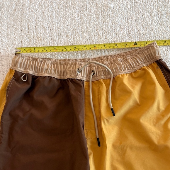 Birdwell Beach Britches Brown and Muatard Yellow Board Shorts / M - Picture 4 of 8